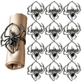 Halloween Spider Napkin Rings Set of 12 - Gothic Table Decorations