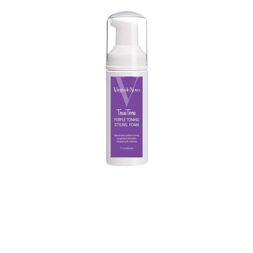 True Tone Purple Toning Foam - Brightens Blonde Hair & Eliminates Brassiness - 1.7 oz