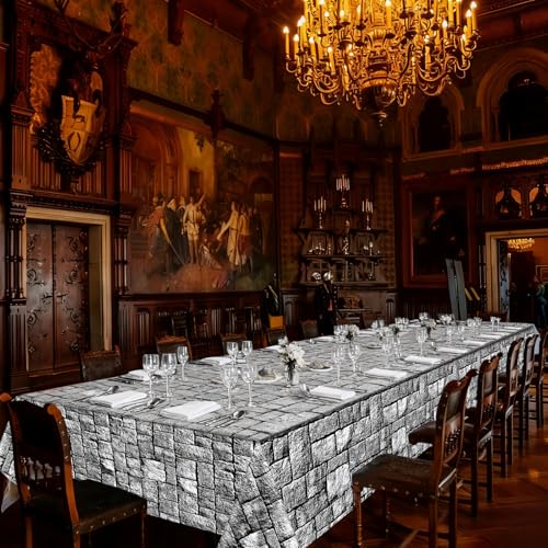 Stone Wall Backdrop Tablecloth Roll 200FT x 51 Inch - Medieval & Party Decor - Variation of 2362" x 51"