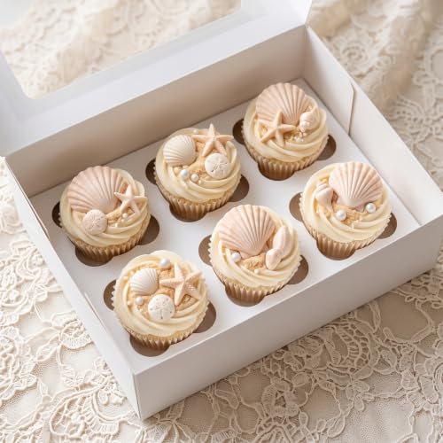Marine Theme Silicone Mold Set of 4 for Cake Decorating & Crafts - Style D
