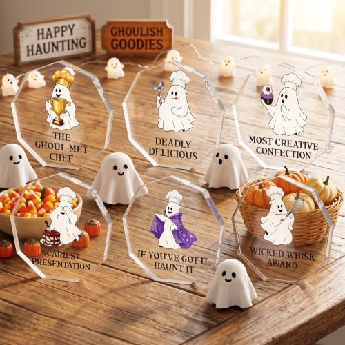 Halloween Ghost Trophy Award Plaque - Top Contest Winner Recognition