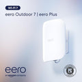 Eero Outdoor 7 Dual-Band Mesh WiFi Router - Weatherproof IP66 Rating, 15,000 Sq. Ft. Coverage | 1-Pack with 30W PoE+ Adapter