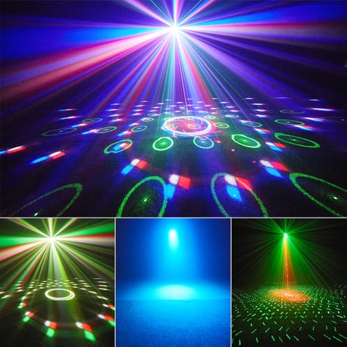 Disco Ball Party Lights with Remote Control - Sound Activated Rave Stage Lighting