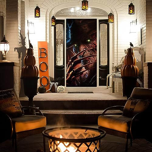 Halloween Killer Door Banner - Horror Movie Character Backdrop for Party & Room Decor