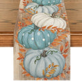 13x72 Inch Blue Fall Table Runner - Polyester Home Decor for Parties & Dining