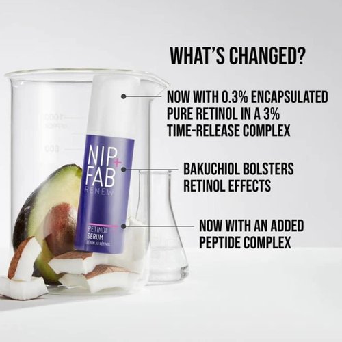 Nip+Fab Retinol Fix Serum - High-Performance Time-Release Formula with Pure Retinol | 50 ml