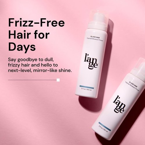L'ANGE HAIR Glass Hair Heat Protectant Spray - Anti-Frizz Blow Dry Mist | Lightweight Thermal Protection, 5 fl oz, 2-Pack