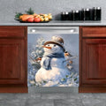 Christmas Snowman Magnetic Dishwasher Cover 23x26 Inches - Kitchen Decor