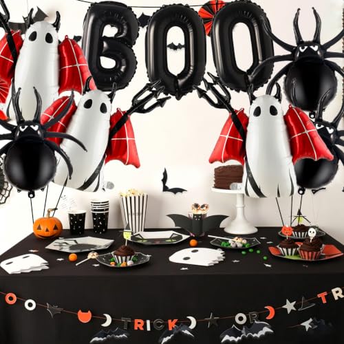 Cruslheep Red Halloween Party Decorations Foil Balloons - 9 Pieces