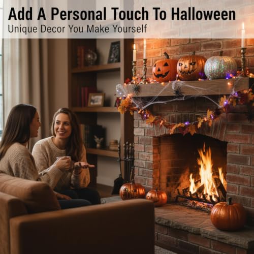 Foam Pumpkin Set - 2pcs 5.3-Inch Halloween Fall Decor Crafts