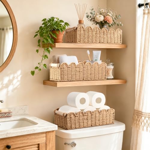 Bathroom Decor Toilet Paper Holder Basket - Neutral