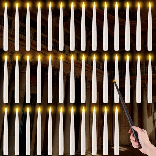 40 Pcs Flameless Floating Candles with Remote Control for Halloween & Holiday Decor