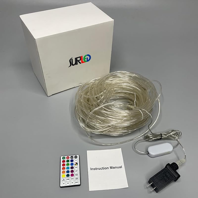 SURLED 99FT Outdoor Rope Lights with 300 LEDs, 16 Color Changing, Waterproof IP68, Remote Control