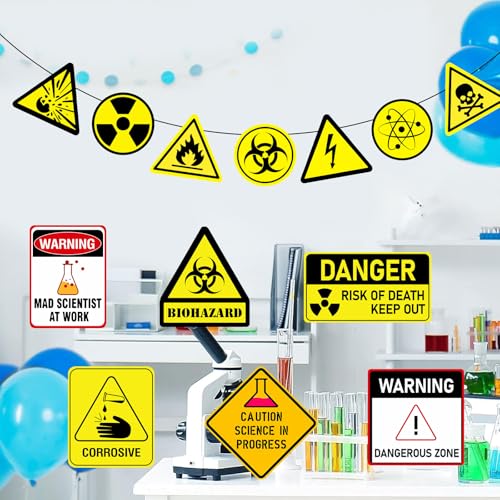 Science Party Banner for Lab & Classroom Decor - Mad Scientist Theme