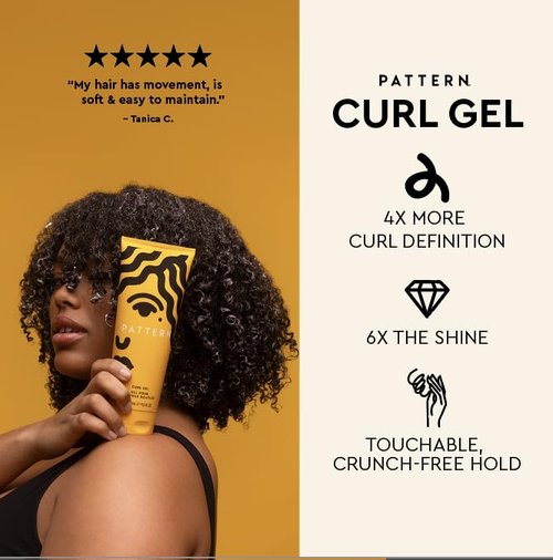 PATTERN Beauty Curl Gel - Definition & Shine for Curlies, Coilies & Tight Textures | 9.8 fl oz