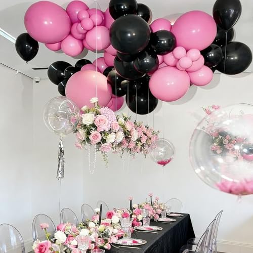 Black Latex Balloons 12 Inch - 40 Pack for Wedding Party Decorations - Variation: Black
