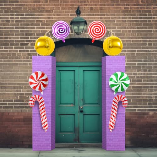 Halloween Candy Trunk Decorations Kit with Balloons & Cardboard Boxes