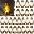 Bronze Mini Lanterns Set of 24 - 4 Inch Tabletop & Hanging Decor
