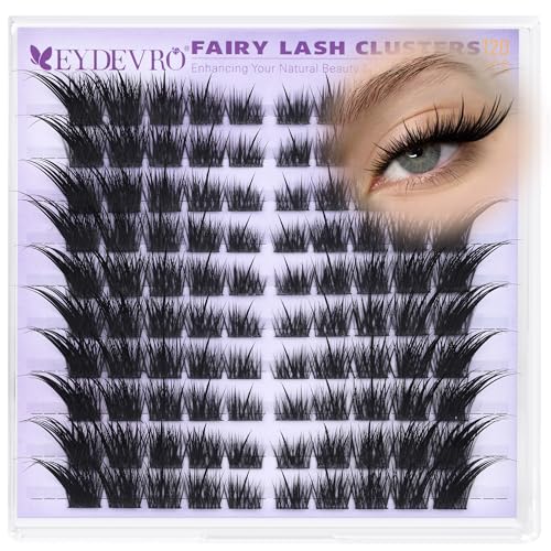 Wispy Fox Eye Lash Clusters with Spikes - Reusable False Eyelashes, K Variation