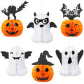 Halloween Honeycomb Centerpieces - Ghosts & Pumpkins, 6 Pack, Halloween Style