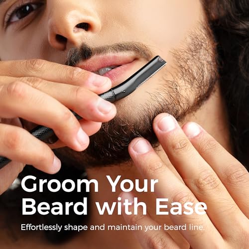 Eyebrow Razor for Women & Men - Precision Cover, Black