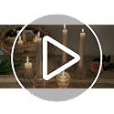 Brown Tower-Shaped Candle Holders Set of 6 for Wedding & Home Decor