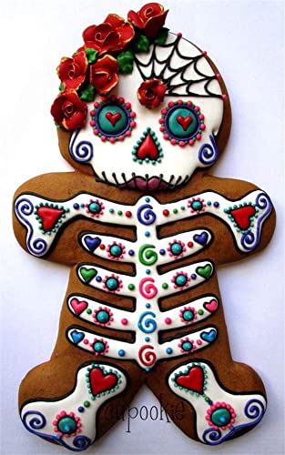 Halloween Skull Gingerbread Men Cookie Cutters - Fondant Biscuit Cutter