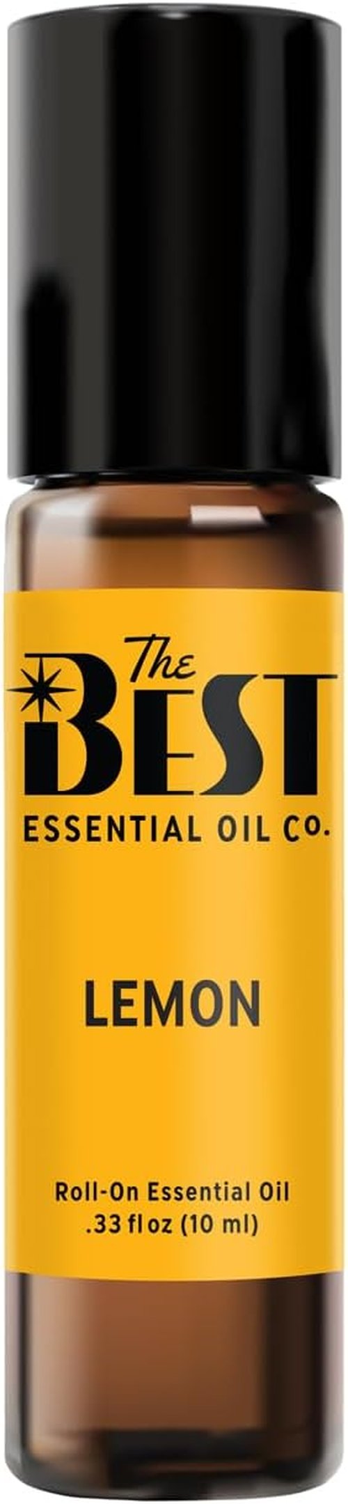 Skiennix Lemon Essential Oil Roll-On - Premium Grade Pre-Diluted Coconut Oil - 10 ml (.33 fl oz)