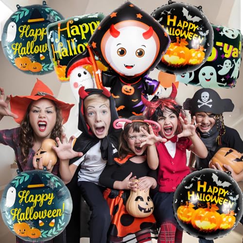 Halloween Balloons Set for Indoor Outdoor Party Decorations - 7 Pcs