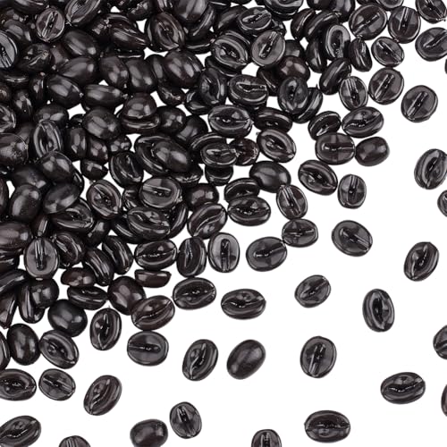 Artificial Coffee Beans Decor 1000g Set - Realistic Faux Coffee Beads for Home & Shop Display
