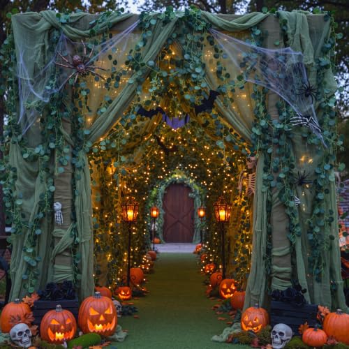 Halloween Green Monster Creepy Cloth & Backdrop Set - Spooky Party Decorations