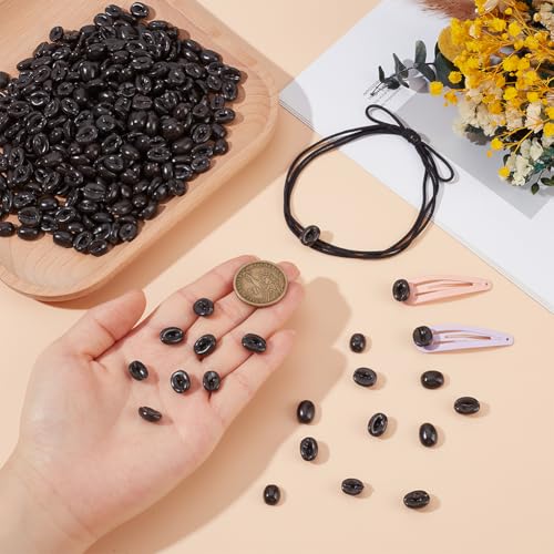 Artificial Coffee Beans Decor 1000g Set - Realistic Faux Coffee Beads for Home & Shop Display