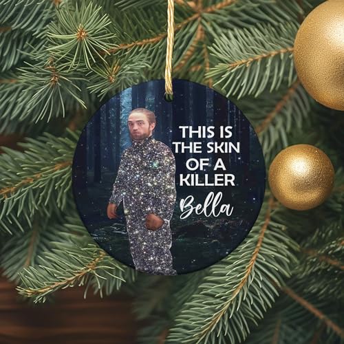 Funny Vampire Christmas Ornament - Ceramic Holiday Tree Decor - Holiday Gift - Variation 1
