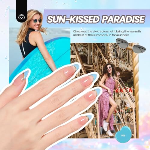 Beetles 32 Colors Gel Nail Kit with UV Light - C-Four Seasons Glow, 54 Pcs