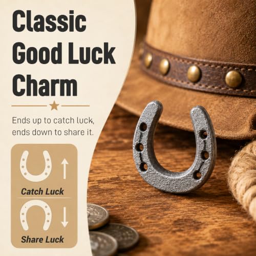 50 Pcs Mini Cast Iron Horseshoes for Decoration - Rustic Farmhouse Style - Variation of THIS listing