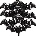 Halloween Bat Balloons Pack - Black Foil Bat Party Decorations, Set of 7