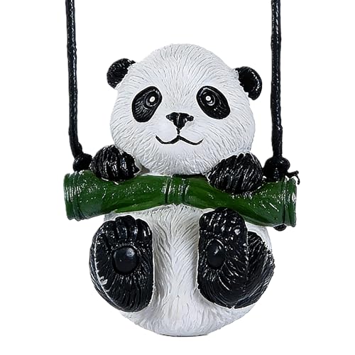 Panda Car Rearview Mirror Ornament - Handmade Hanging Decor for Vehicle & Home - A3 Panda Variation