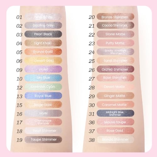 Pearl Black Shimmer Cream Eyeshadow Stick - Double Ended Waterproof Makeup - 03