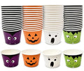 60 Pcs Halloween Dessert Cups 10oz Disposable Paper Snack Bowls for Parties