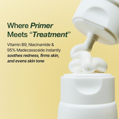 NDP Vitamin B9 Tone-Up Cream - Silicone-Free Face Primer for Pore Minimizing | 95% Pure Cica Extract, Lightweight (65ml / 2.19 Fl Oz)