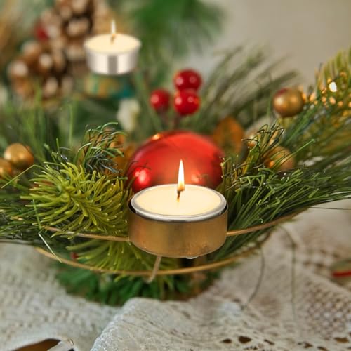 20pcs Metal Tea Light Candle Cups for DIY Candle Making & Holiday Decor