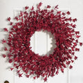 26-Inch Fall Wreath for Front Door - Burgundy Autumn Decoration - Variation of 26in Burgundy