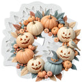 Halloween Pumpkin Wreath Silicone Mold with Variation M - Fall Decor