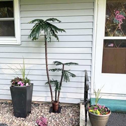 6FT Artificial Palm Tree with 217 LED Lights - Outdoor Indoor Tiki Bar Decor