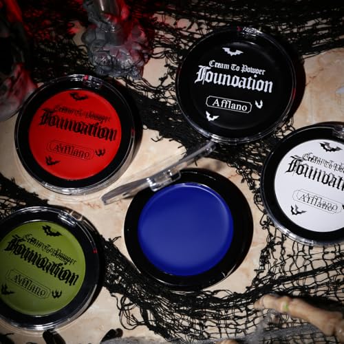 Green Face Paint Foundation Wicked Makeup Waterproof High Pigment Halloween Costume