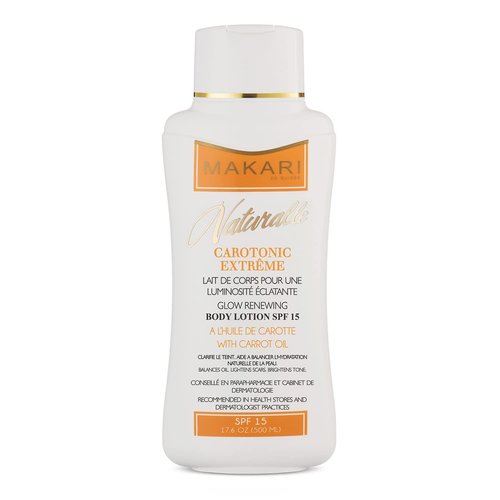 Makari Carotonic Extreme Body Lotion - Skin Brightening Formula | Fights Oil & Fades Scars | 17.6 oz