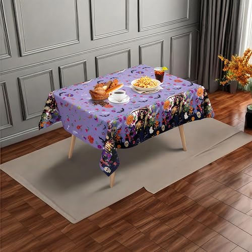 Halloween Scythe Tablecloth Set - 3 Disposable Plastic Rectangular Table Covers 54x72 Inches with Variation