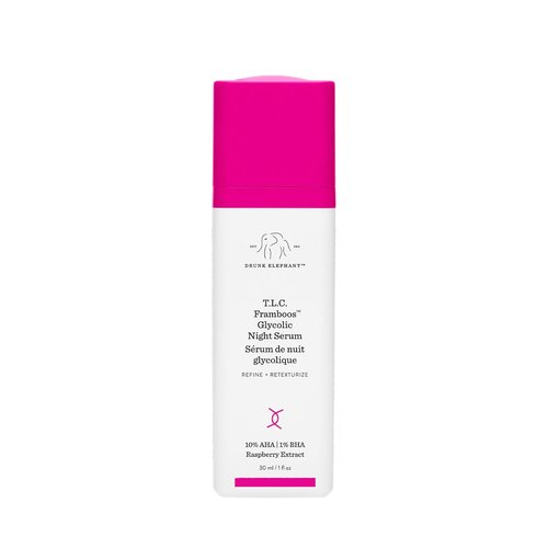 Drunk Elephant T.L.C. Framboos Glycolic Serum - Exfoliating AHA for Radiant Skin - 1 oz | Cruelty-Free
