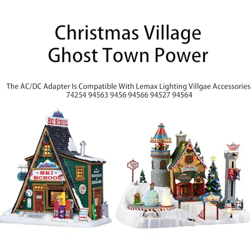 4.5V Christmas Village Light Power Adapter for Lemax Decor - 2 Pack