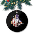 American Flag Welder Worker Christmas Keepsake Ornament - 3 Inch Ceramic Tree Decoration